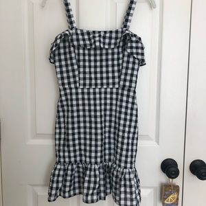 ASOS Gingham Sundress Ruffled NWT